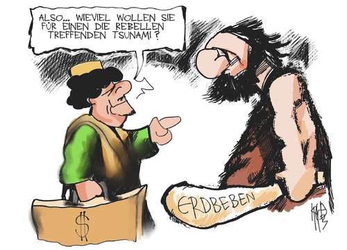 Gaddafi und das Erdbeben Gaddafi und das Erdbeben