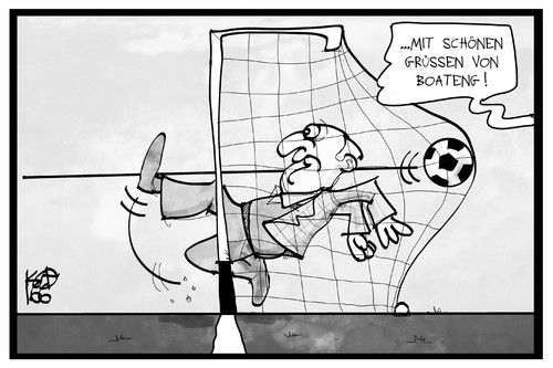 Cartoon: Gauland und Boateng (medium) by Kostas Koufogiorgos tagged karikatur,koufogiorgos,illustration,cartoon,afd,gauland,boateng,tor,abwehr,fussball,sport,em,partei,karikatur,koufogiorgos,illustration,cartoon,afd,gauland,boateng,tor,abwehr,fussball,sport,em,partei