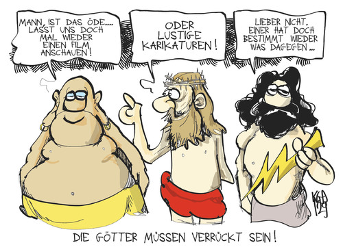 Cartoon: Götter unter sich (medium) by Kostas Koufogiorgos tagged mohammed,islamismus,terrorismus,jesus,buddha,zeus,götter,gott,karikatur,film,protest,religion,kostas,koufogiorgos,mohammed,islamismus,terrorismus,jesus,buddha,zeus,götter,gott,karikatur,film,protest,religion,kostas,koufogiorgos