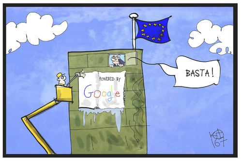 Cartoon: Google (medium) by Kostas Koufogiorgos tagged karikatur,koufogiorgos,illustration,cartoon,google,ermittlung,untersuchung,wettbewerb,eu,kommission,wirtschaft,strafe,karikatur,koufogiorgos,illustration,cartoon,google,ermittlung,untersuchung,wettbewerb,eu,kommission,wirtschaft,strafe