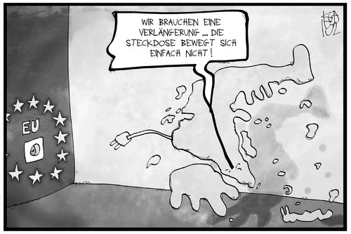 Cartoon: Griechenland-Hilfe (medium) by Kostas Koufogiorgos tagged karikatur,koufogiorgos,illustration,cartoon,griechenland,stecker,kabel,steckdose,verlängerung,hilfe,eu,europa,politik,wirtschaft,karikatur,koufogiorgos,illustration,cartoon,griechenland,stecker,kabel,steckdose,verlängerung,hilfe,eu,europa,politik,wirtschaft