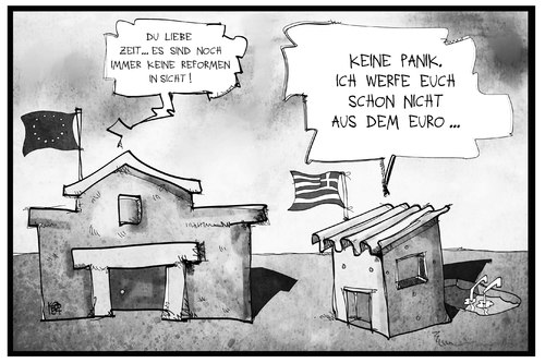 Cartoon: Griechenland (medium) by Kostas Koufogiorgos tagged karikatur,koufogiorgos,illustration,cartoon,griechenland,euro,gruppe,europa,eu,haus,währung,finanzen,wirtschaft,politik,karikatur,koufogiorgos,illustration,cartoon,griechenland,euro,gruppe,europa,eu,haus,währung,finanzen,wirtschaft,politik