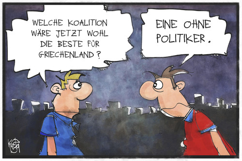 Cartoon: Griechenland (medium) by Kostas Koufogiorgos tagged karikatur,koufogiorgos,illustration,cartoon,griechenland,regierung,koalition,wahl,parlamentswahl,entscheidung,demokratie,politik,politiker,karikatur,koufogiorgos,illustration,cartoon,griechenland,regierung,koalition,wahl,parlamentswahl,entscheidung,demokratie,politik,politiker