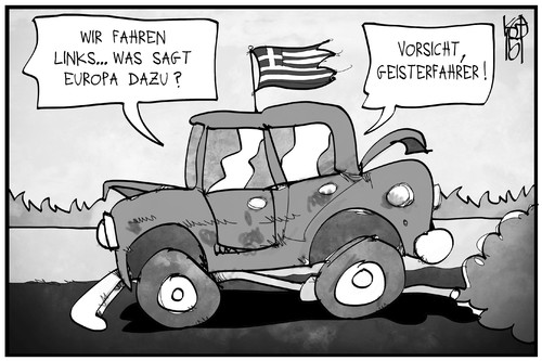 Griechenland fährt links Griechenland fährt links