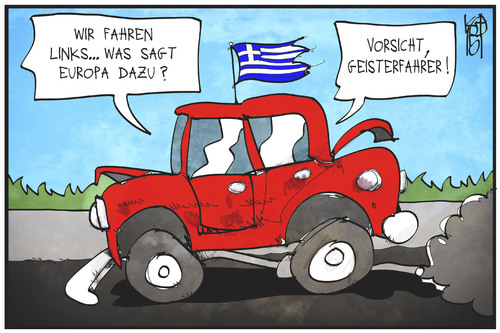 Griechenland fährt links Griechenland fährt links