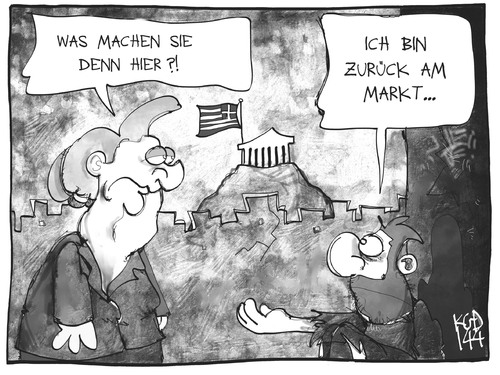 Griechenland zurück am Markt Griechenland zurück am Markt