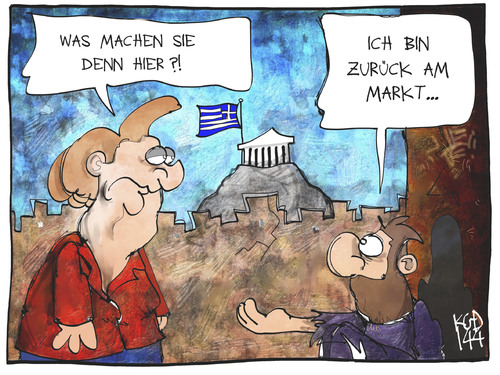 Griechenland zurück am Markt Griechenland zurück am Markt