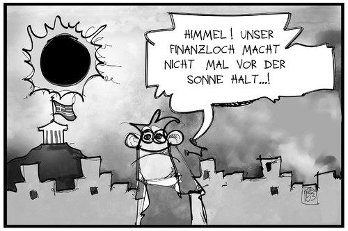 Cartoon: Griechenlands Finanzloch (medium) by Kostas Koufogiorgos tagged karikatur,koufogiorgos,illustration,cartoon,sofi,sonnenfinsternis,finanzloch,verdunkelung,griechenland,sonne,schatten,wirtschaft,politik,akropolis,athen,schulden,krise,karikatur,koufogiorgos,illustration,cartoon,sofi,sonnenfinsternis,finanzloch,verdunkelung,griechenland,sonne,schatten,wirtschaft,politik,akropolis,athen,schulden,krise