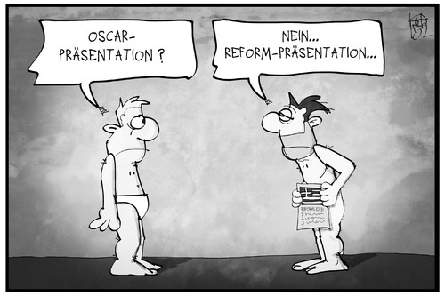 Cartoon: Griechische Reform-Präsentation (medium) by Kostas Koufogiorgos tagged karikatur,koufogiorgos,illustration,cartoon,oscar,nacht,nackt,griechenland,reformliste,rampenlicht,scheinwerfer,bühne,blösse,reformen,eu,europa,politik,karikatur,koufogiorgos,illustration,cartoon,oscar,nacht,nackt,griechenland,reformliste,rampenlicht,scheinwerfer,bühne,blösse,reformen,eu,europa,politik