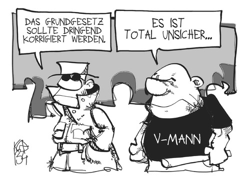 Cartoon: Grundgesetz (medium) by Kostas Koufogiorgos tagged grundgesetz,verfassung,rechtsextremismus,terrorismus,verfassungsschutz,antiterrordatei,karikatur,kostas,koufogiorogs,grundgesetz,verfassung,rechtsextremismus,terrorismus,verfassungsschutz,antiterrordatei,karikatur,kostas,koufogiorogs