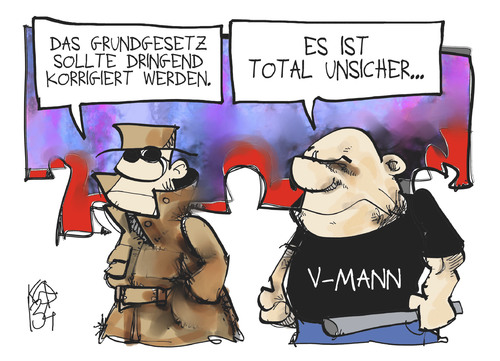 Cartoon: Grundgesetz (medium) by Kostas Koufogiorgos tagged grundgesetz,verfassung,rechtsextremismus,terrorismus,verfassungsschutz,antiterrordatei,karikatur,kostas,koufogiorogs,grundgesetz,verfassung,rechtsextremismus,terrorismus,verfassungsschutz,antiterrordatei,karikatur,kostas,koufogiorogs