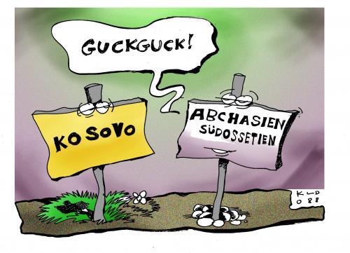 Cartoon: Guckguck! (medium) by Kostas Koufogiorgos tagged russland,kaukasus,konflikt,abchasien,suedossetien,putin,medwedjew,usa,nato,eu,europa,europäische,union,saakaschwili,kosovo,unabhängigkeit,anerkennung,kostas,koufogiorgos,russland,kaukasus,kaukasus konflikt,konflikt,südossetien,südostsetien konflikt,vladimir putin,dmitri medwedew,abchasien,usa,nato,eu,europa,europäische union,michail saakaschwili,kosovo,unabhängigkeit,anerkennung,demokratisierung,kontrolle,südostsetien,vladimir,putin,dmitri,medwedjew,europäische,union,michail,saakaschwili,gw,medwedew