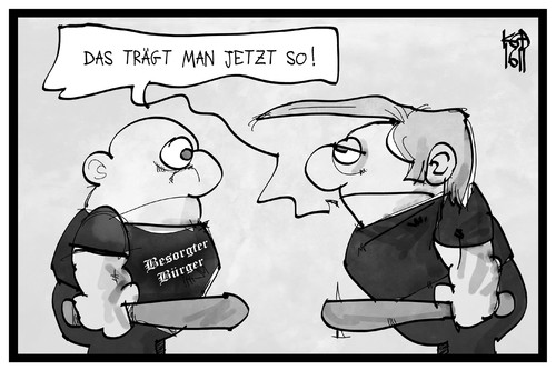 Cartoon: Haarige Rechtspopulisten (medium) by Kostas Koufogiorgos tagged karikatur,koufogiorgos,illustration,cartoon,rechtspopulisten,extremisten,perücke,frsiur,trump,mode,besorgter,bürger,schläger,trend,karikatur,koufogiorgos,illustration,cartoon,rechtspopulisten,extremisten,perücke,frsiur,trump,mode,besorgter,bürger,schläger,trend