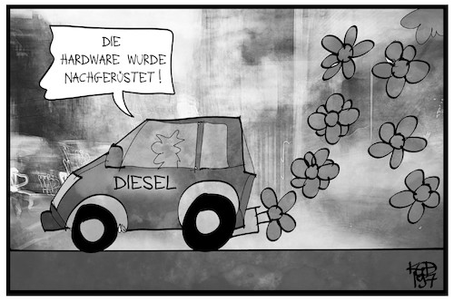 Cartoon: Hardware-Nachrüstung (medium) by Kostas Koufogiorgos tagged karikatur,koufogiorgos,illustration,cartoon,hardware,nachruestung,diesel,dieselgate,abgas,skandal,wirtschaft,auto,betrug,karikatur,koufogiorgos,illustration,cartoon,hardware,nachruestung,diesel,dieselgate,abgas,skandal,wirtschaft,auto,betrug