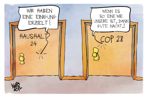 Haushalt 24 und COP28 Haushalt 24 und COP28