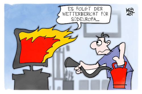 Hitzerekorde in Südeuropa Hitzerekorde in Südeuropa