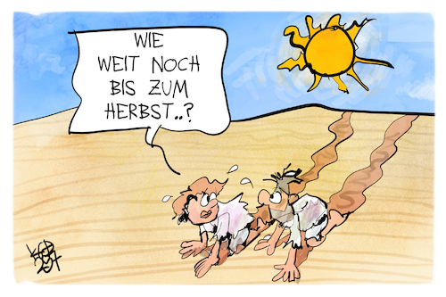 Cartoon: Hitzewelle (medium) by Kostas Koufogiorgos tagged karikatur,koufogiorgos,hitzewelle,wüste,sommer,herbst,durststrecke,wetter,karikatur,koufogiorgos,hitzewelle,wüste,sommer,herbst,durststrecke,wetter