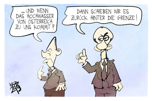 Hochwasser-Abschiebung Hochwasser-Abschiebung