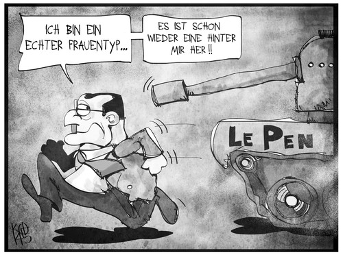 Hollande und Le Pen Hollande und Le Pen