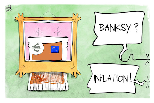 Cartoon: Inflation (medium) by Kostas Koufogiorgos tagged karikatur,koufogiorgos,inflation,banksy,kunst,schredder,banknote,geld,euro,wirtschaft,geldentwertung,karikatur,koufogiorgos,inflation,banksy,kunst,schredder,banknote,geld,euro,wirtschaft,geldentwertung