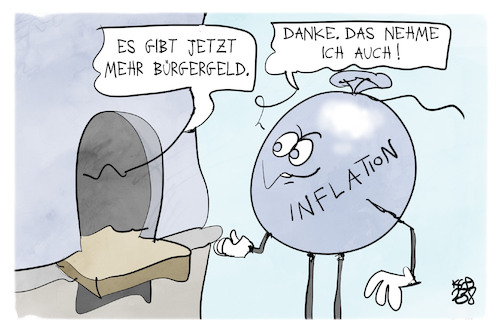 Cartoon: Inflation und Bürgergeld (medium) by Kostas Koufogiorgos tagged karikatur,koufogiorgos,inflation,bürgergeld,kasse,geld,karikatur,koufogiorgos,inflation,bürgergeld,kasse,geld