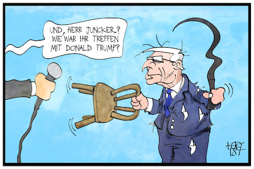 Cartoon: Juncker und Trump (medium) by Kostas Koufogiorgos tagged karikatur,koufogiorgos,illustration,cartoon,strafzoll,juncker,trump,dompteur,bilateral,usa,eu,europa,karikatur,koufogiorgos,illustration,cartoon,strafzoll,juncker,trump,dompteur,bilateral,usa,eu,europa