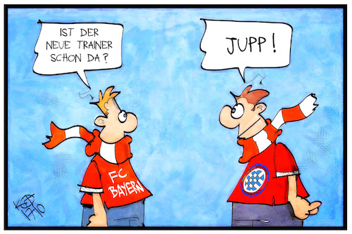Cartoon: Jupp für Bayern (medium) by Kostas Koufogiorgos tagged karikatur,koufogiorgos,illustration,cartoon,jupp,heynckes,fussball,sport,verein,club,fc,bayern,trainer,coach,karikatur,koufogiorgos,illustration,cartoon,jupp,heynckes,fussball,sport,verein,club,fc,bayern,trainer,coach