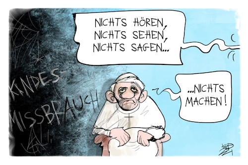 Cartoon: Katholische Kirche (medium) by Kostas Koufogiorgos tagged karikatur,koufogiorgos,illustration,cartoon,papst,kindesmissbrauch,katholisch,kirche,karikatur,koufogiorgos,illustration,cartoon,papst,kindesmissbrauch,katholisch,kirche