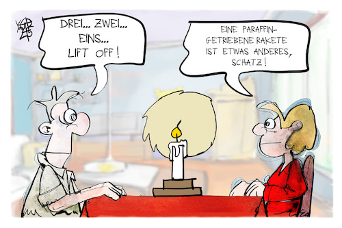 Kerzenwachs-Rakete Kerzenwachs-Rakete
