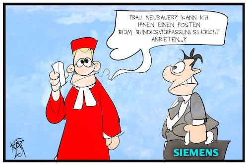Cartoon: Klima-Klage (medium) by Kostas Koufogiorgos tagged karikatur,koufogiorgos,illustration,cartoon,klima,klage,bundesverfassungsgericht,siemens,umwelt,klimaaktivistin,fridays,for,future,karikatur,koufogiorgos,illustration,cartoon,klima,klage,bundesverfassungsgericht,siemens,umwelt,klimaaktivistin,fridays,for,future