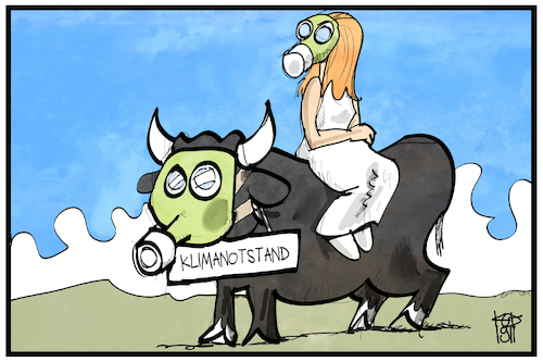 Cartoon: Klimanotstand (medium) by Kostas Koufogiorgos tagged karikatur,koufogiorgos,illustration,cartoon,klima,notstand,eu,europa,stier,umweltschutz,symbol,mythologie,gasmaske,klimawandel,karikatur,koufogiorgos,illustration,cartoon,klima,notstand,eu,europa,stier,umweltschutz,symbol,mythologie,gasmaske,klimawandel