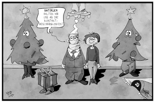 Cartoon: Kontaktbeschränkungen (medium) by Kostas Koufogiorgos tagged karikatur,koufogiorgos,illustration,cartoon,kontakt,beschränkung,weihnachten,familie,betrug,corona,massnahmen,pandemie,feier,weihnachtsbaum,karikatur,koufogiorgos,illustration,cartoon,kontakt,beschränkung,weihnachten,familie,betrug,corona,massnahmen,pandemie,feier,weihnachtsbaum