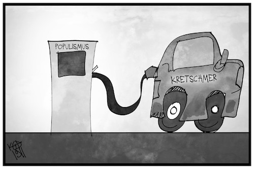 Kretschmer tankt Kretschmer tankt