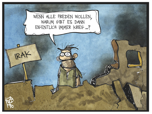 Cartoon: Krieg und Frieden (medium) by Kostas Koufogiorgos tagged karikatur,koufogiorgos,cartoon,illustration,nahost,arabische,welt,irak,syrien,krieg,frieden,konflikt,unruhen,ruine,opfer,politik,karikatur,koufogiorgos,cartoon,illustration,nahost,arabische,welt,irak,syrien,krieg,frieden,konflikt,unruhen,ruine,opfer,politik