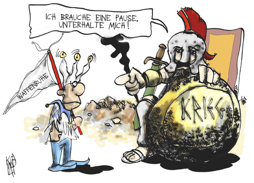 Cartoon: Krieg und Waffenruhe (medium) by Kostas Koufogiorgos tagged hamas,waffenruhe,krieg,konflikt,nahost,unterhaltung,narr,karikatur,kostas,koufogiorgos,hamas,waffenruhe,krieg,konflikt,nahost,unterhaltung,narr,karikatur,kostas,koufogiorgos