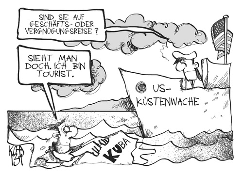 Cartoon: Kuba (medium) by Kostas Koufogiorgos tagged kuba,usa,küstenwache,reisefreiheit,urlaub,sozialismus,karikatur,kostas,koufogiorgos,kuba,usa,küstenwache,reisefreiheit,urlaub,sozialismus,karikatur,kostas,koufogiorgos