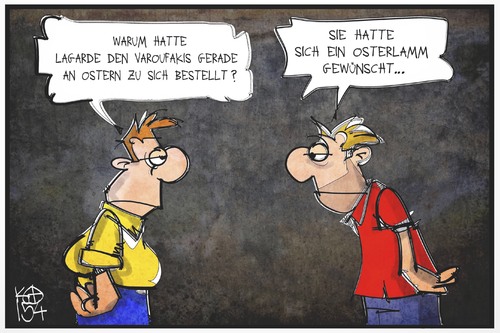 Lagarde und Varoufakis Lagarde und Varoufakis