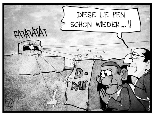 Le Pen beim D-Day Le Pen beim D-Day