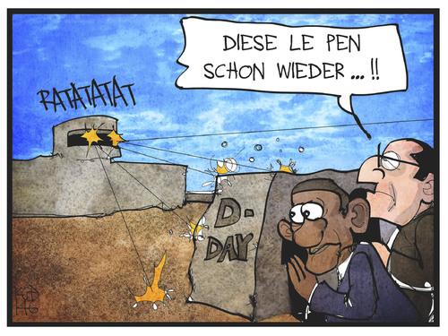 Le Pen beim D-Day Le Pen beim D-Day