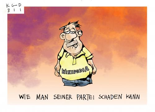 Cartoon: Linkepedia (medium) by Kostas Koufogiorgos tagged wikipedia,linke,linkspartei,lutz,heilmann,stasi,mfs,ddr,personenschutz,bundestag,partei,schaden,kostas,koufogiorgos,lutz heilmann,wikipedia,linke,linkspartei,stasi,mfs,ddr,deutsche demokratische republik,deutschland,personenschutz,bundestag,partei,schaden,internet,ruf,www,rufmord,parteien,öffentlichkeit,lebenslauf,geheimnisse,image,wissen,vergangenheit,politiker,meinungsfreiheit,presse,nachrichten,druck,verbot,zensur,fakten,fakt,lutz,heilmann,deutsche,demokratische,republik