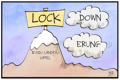 Cartoon: Lock-down oder Lock-erung? (medium) by Kostas Koufogiorgos tagged karikatur,koufogiorgos,illustration,cartoon,lockerung,lockdown,wortspiel,pandemie,corona,forderung,gegensätzlich,innenpolitik,bund,länder,demokratie,lock,karikatur,koufogiorgos,illustration,cartoon,lockerung,lockdown,wortspiel,pandemie,corona,forderung,gegensätzlich,innenpolitik,bund,länder,demokratie