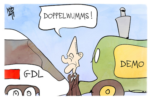 Lokführer- und Bauernstreik Lokführer- und Bauernstreik