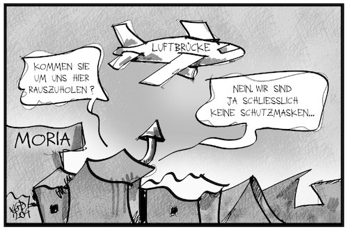 Luftbrücke für Schutzmasken Luftbrücke für Schutzmasken