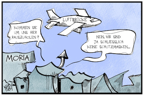 Luftbrücke für Schutzmasken Luftbrücke für Schutzmasken