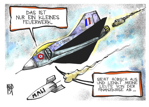 Cartoon: Mali-Krise (medium) by Kostas Koufogiorgos tagged mali,frankreich,hollande,krieg,konflikt,einsatz,luftwaffe,flugzeug,krise,euro,finanzkrise,wirtschaft,karikatur,kostas,koufogiorgos,mali,frankreich,hollande,krieg,konflikt,einsatz,luftwaffe,flugzeug,krise,euro,finanzkrise,wirtschaft,karikatur,kostas,koufogiorgos