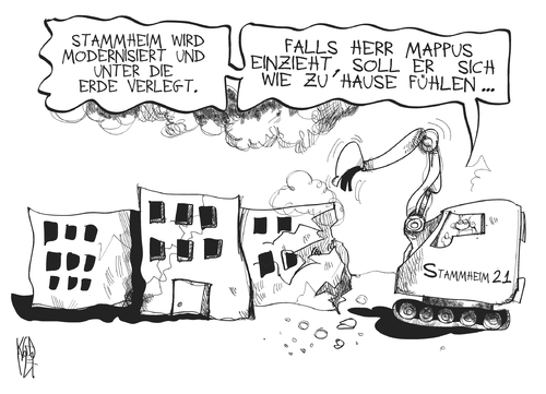 Cartoon: Mappus (medium) by Kostas Koufogiorgos tagged mappus,enbw,deal,stammheim,gefängnis,21,stuttgart,abriss,modernisierung,betrug,krikatur,kostas,koufogiorgos,mappus,enbw,stammheim,gefängnis 21,stuttgart,gefängnis,21