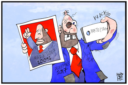 Cartoon: Martin Schulz (medium) by Kostas Koufogiorgos tagged karikatur,koufogiorgos,illustration,cartoon,martin,schulz,parteitag,spd,vorsitzender,angeschlagen,sieg,niederlage,sozialdemokraten,karikatur,koufogiorgos,illustration,cartoon,martin,schulz,parteitag,spd,vorsitzender,angeschlagen,sieg,niederlage,sozialdemokraten