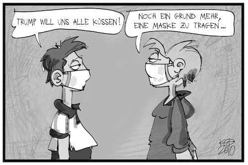 Maske gegen Trump Maske gegen Trump