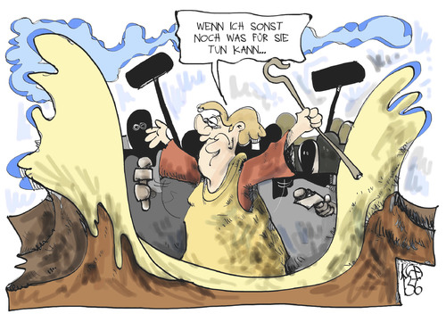 Cartoon: Merkel und die Flut (medium) by Kostas Koufogiorgos tagged merkel,hochwasser,flut,umwelt,katastrophe,karikatur,koufogiorgos,merkel,hochwasser,flut,umwelt,katastrophe,karikatur,koufogiorgos