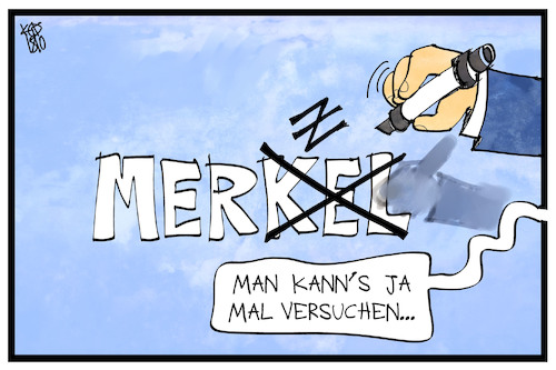Cartoon: Merkel und Merz (medium) by Kostas Koufogiorgos tagged karikatur,koufogiorgos,illustration,cartoon,merz,merkel,cdu,versuch,parteivorsitz,union,karikatur,koufogiorgos,illustration,cartoon,merz,merkel,cdu,versuch,parteivorsitz,union